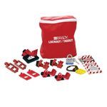 Brady® 134034 Lockout Pouch Kit, 20 Piece, 8 in H x 7 in W x 3 in D