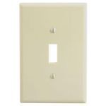 Leviton® 86101 Oversized Wallplate, 1 Gang, 5-1/4 in H x 3-1/2 in W, Thermoset, Ivory