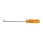 Klein® S106 Nut Driver, Measurement System: Imperial, 5/16 in, Hex Shank, Amber Handle, Specifications Met: ASME Specified, Nickel Chrome