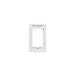 QuickPort® 41290-SMW Wallplate, 1 Gang, 4-1/2 in H x 2-3/4 in W, ABS Plastic, White