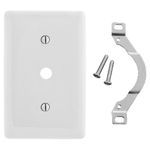 PREMISE WIRING NP12W Standard Wallplate, 1 Gang, 4.63 in H x 2.88 in W, Nylon, White