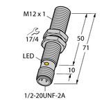 Turck BI4-GT12H-ADZ32X-B3131 Cylindrical Embeddable Proximity Sensor, Inductive Sensing Method, 2-Wire AC/DC Power MOSFET Output, 1NO Contact Configuration, 20 to 250 VAC, 10 to 300 VDC