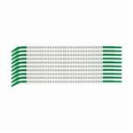 Brady® SCN09-3 Clip-Sleeve™ SCN Pre-Printed Wire Marker, 0.098 to 0.11 in Wire, 3 Legend, Black Legend, White Marker, Nylon