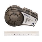 Brady® M21-250-423 Harsh Environment Multi-Purpose Polyester Labels with Ribbon for M210 M211 BMP21-PLUS Printers - 0.25", Black on White, Cartridge of 21 Feet, Ribbon Series: R6200