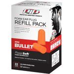 PIP® Mega Bullet™ 267-HPF210 Ear Plug, 32 dB Noise Reduction, Bullet Shape, Disposable, Uncorded Design