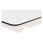 Brady® B30EP-177-593-WT Raised Profile Rectangular Pushbutton Label, 3 in W, White Legend/Background, B-593 Polyester