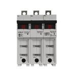 Bussmann CUBEFuse® Quik-Spec™ CCPB-3-15CF Compact Circuit Protector Base, 600 VAC, 1 to 15 A, 3 Pole, Class CF Fuse, 18 to 4 AWG Wire