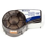 Brady® PermaSleeve® M21-125-C-342 M Series Label Cartridge, 7 ft L x 0.235 in W, Polyolefin, Black/White
