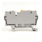 Rockwell Automation Spring Clamp Terminal Block,Knife Disconnect Feed-Through,2.5 mm (# 22 AWG - # 14 AWG),Standard Feedthrough,Gray (Standard),