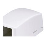 Panduit® PanNet™ CBX1WH-A 1-Port Elongated Low Profile Surface Mount Box, Mini-Com® End Module, For Use With Mini-Com® Modules and LD3/LDPH3 Raceways, Surface Mount, ABS