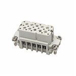 Pos-E-Kon® FS110A A Series Compact Terminal Insert, 10 Positions, 20 to 14 AWG Wire, Screw/Female Connection, Die Cast Aluminum Alloy