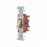 Wiring Device-Kellems Hubbell-Pro™ 1223I 2-Position 3-Way General Purpose Industrial Grade Toggle Switch, 120/277 VAC, 20 A, 5540 W Power