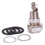 Allen-Bradley 800T-H3327A 800T PB, 30mm Selector Switch, 2 Position Selector Switch, Std Cam, No Guards on Terminals, 1 NO 1 NC Std Contacts, Maint., Lock Both, Std. Key, T269, Device with Packaging