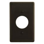 PREMISE WIRING NP7 Standard Wallplate, 1 Gang, 4.63 in H x 2.88 in W, Nylon, Brown