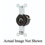 Wiring Device-Kellems Twist-Lock® HBL4760 Heavy Duty Single Locking Receptacle, 277 VAC, 15 A, 2 Poles, 3 Wires, Brown