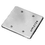 Appleton® Unilets™ FSK-2B Device Box Cover, 4-5/8 in L x 4-5/8 in W, Blank Cover, Steel
