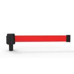 Banner Stakes PL4056 PLUS Blank Red Polyester Fabric Banner, Includes: 1 PLUS Banner Head, Belt Length 15 ft, Suitable for Indoor/Outdoor Use