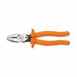 Klein® D2000-9NE-INS 2000 Insulated Side Cutting Plier, 1-3/8 in Nominal, Knurled Jaw, 9-5/8 in OAL, Steel Jaw