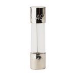 Bussmann AGX-5 Small Dimension Fast Acting Fuse With Nickel Plated Brass End Caps, 5 A, 250 VAC, 200 A, 10 kA Interrupt, Cylindrical Body