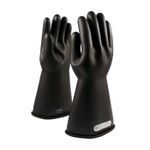 Novax® 150-1-14/10 Insulating Unisex Electrical Gloves, SZ 10, Natural Rubber, Black, 14 in L, ASTM Class: ASTM D120/Class 1, 7500/11500 VAC/VDC Maximum Use