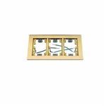 PREMISE WIRING SB3085W Rectangular Floor Flange, For Use With Flush Floor Box, Brass