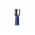 Scotchlok™ MVU14-250DFX Female Disconnect, 16 to 14 AWG Conductor, 1/4 in Tab, Butted Seam Barrel, ETP Copper, Blue, Insulated: Insulated