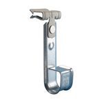 nVent CADDY CAT1224SM Cablecat J-Hook With Hammer-On Flange Clip, 3/4 in Dia, For Use With Cable Support System, Spring Steel/Steel