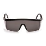 Pyramex® SB420S Integra® Single Lens Safety Glasses, Scratch-Resistant Lens Coating, Gray Lens, Black Frame, Nylon 6.6 Frame, Polycarbonate Lens, Specifications Met: ANSI Z87.1