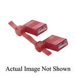 Panduit® Reel Smart™ DNFR18250FIB-KD DNFR-FIB Vibration-Resistant Female Disconnect, 22 to 18 AWG Conductor, 0.25 in W x 0.032 in THK Tab, Butted Seam Barrel, Brass, Red, Insulated: Fully Insulated