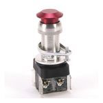 Rockwell Automation 800H-FPX6A1 Non-Illuminated Push-Pull Switch, 1NC-1NO Contact Configuration, Mushroom Head/Push/Pull Operator, Red