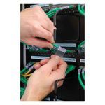 Brady® M-115-427 M Series Rectangular Self-Laminating Wire and Cable Label, 1-1/2 in W, Black on White/Clear Legend/Background, B-427 Vinyl