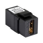 PREMISE WIRING SFHC14BK iSTATION™ Feed Thru HDMI Keystone Connector, Keystone Module, Snap-In Mounting, 1 Ports, Black