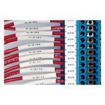 Brady® BBP® 33 PermaSleeve® B33-94-2-342-2 Single Sided Wire Marker Sleeve, 1 in W, 28 to 20 AWG Wire, B-342 Polyolefin