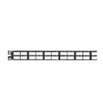 Panduit® PanNet® Mini-Com® CPP48HDWBLY 1-Unit Flat High Density Unshielded Modular Patch Panel, 48 Ports, ABS/Cold Rolled Steel