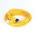 Rockwell Automation 889N-F12AFNU-10 Mini-Plus Style Standard Patch Cord, 12-Pin Straight Female x 12-Pin Straight Male Connector, 32.8 ft Cable Length