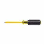 Klein® 620-6 Screwdriver, Cabinet Point, 5/16 in Point, Steel Shank, 10-15/16 in OAL, Plastic Handle, Black Oxide/Polished Chrome, Insulated: No