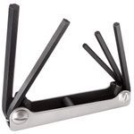 Klein® 70579 Key Set, Measurement System: Imperial, 5 Piece, 3/16 to 3/8 in Hex, Alloy Steel, Nickel Polished Chrome
