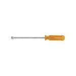 Klein® S106 Nut Driver, Measurement System: Imperial, 5/16 in, Hex Shank, Amber Handle, Specifications Met: ASME Specified, Nickel Chrome