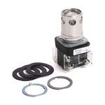 Rockwell Automation 800T-QA24C Illuminated Pushbutton, 30.5 mm, 1NO-1NC Contact Configuration, Extended Head with Guard Operator, Clear