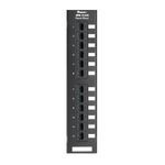 Panduit® DP12688TGY Flat Loaded RJ45 Patch Panel, 12 Ports, Category: Cat 6