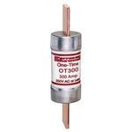 Ferraz Shawmut OT300 General Purpose Fast Acting Fuse, 300 A, 250 VAC/VDC, 50/20 kA Interrupt, Class: K5