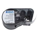 Brady® M-53-427 M Series Self-Laminating Square Wire and Cable Label, 1 in W, Black on White/Clear Legend/Background, B-427 Vinyl