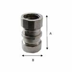 Calbrite™ S20700CC00 EMT Compression Union, 3/4 in, Stainless Steel