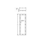 Hoffman AMOD8424FEP A34Y Flat End Plate, For Use With NEMA 12 Modular Disconnect Enclosure, Steel