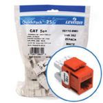 eXtreme® GigaMax® QuickPort® QuickPack® 5G110-BO5 8-Conductor 8-Position Component Rated UTP Connector, Cat 5e+ Module