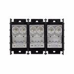 Bussmann 16528-3 Standard Power Distribution Block, 600 VAC/VDC, 840 A, 3 Pole, 2 AWG to 600 kcmil Wire, Thermoplastic