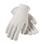 PIP® 35-CB110/L 35-CB110 Medium Weight General Purpose Gloves, Full Finger/Seamless Style, L, Cotton/Polyester Palm, 7 ga 65% Cotton/35% Polyester, Bleached White, Continuous Knit Wrist Cuff, Uncoated Coating, Cotton/Polyester Lining