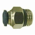 Midland Industries 20048N Tube-to-Pipe Adapter, Adapter, 1/8 x 1/8 in, Push-In x Male Global Thread End Style, Brass