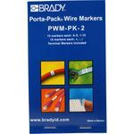 Brady® PWM-PK-2 Repositionable Wire Marker Label Book, B-500 Vinyl Cloth