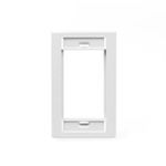 QuickPort® 41290-SMW Wallplate, 1 Gang, 4-1/2 in H x 2-3/4 in W, ABS Plastic, White